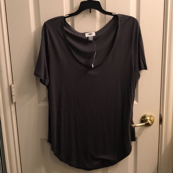 Gray Short Sleeve Top - Picture 1 of 3